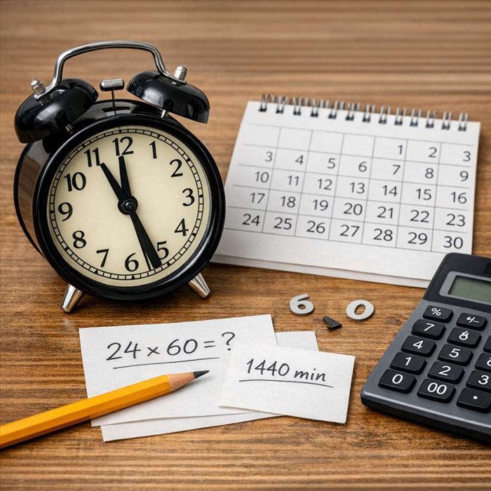 Nombre de minutes dans une journée : le calcul simple et utile