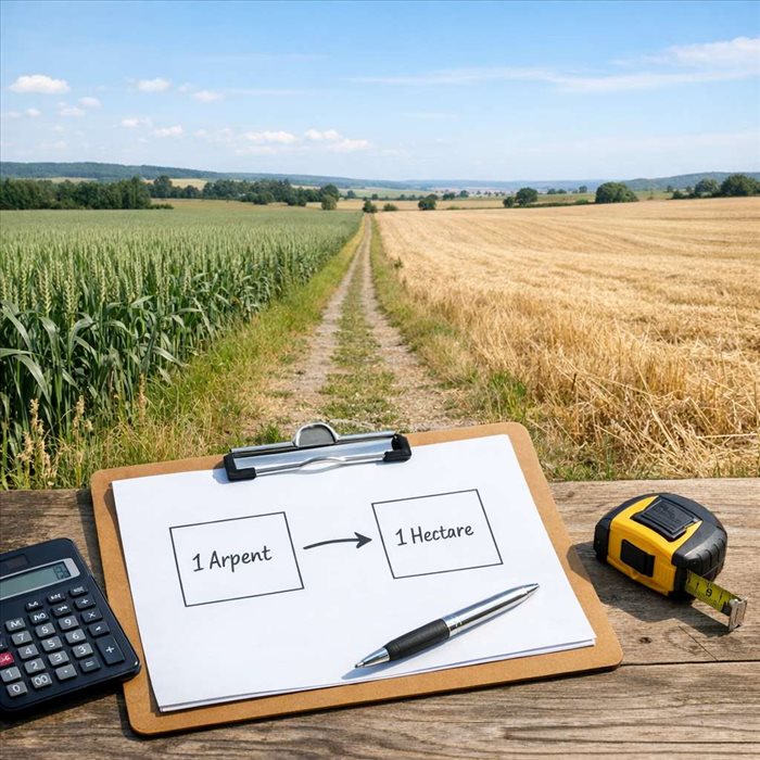 Convertir un arpent en hectares : méthode simple et rapide