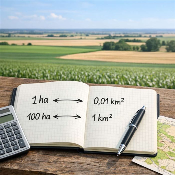 Convertir des hectares en km² : méthode simple et rapide