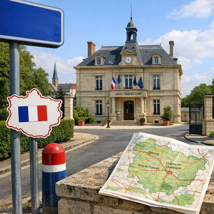 Quelles sont les sous-préfectures de la Marne ? Liste complète