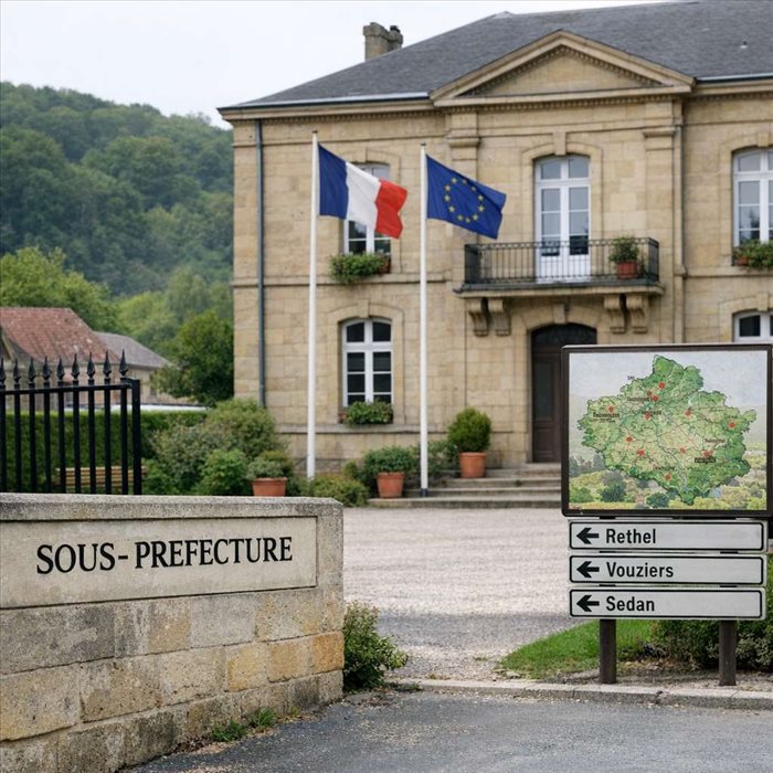 Quelles sont les sous-préfectures des Ardennes ?