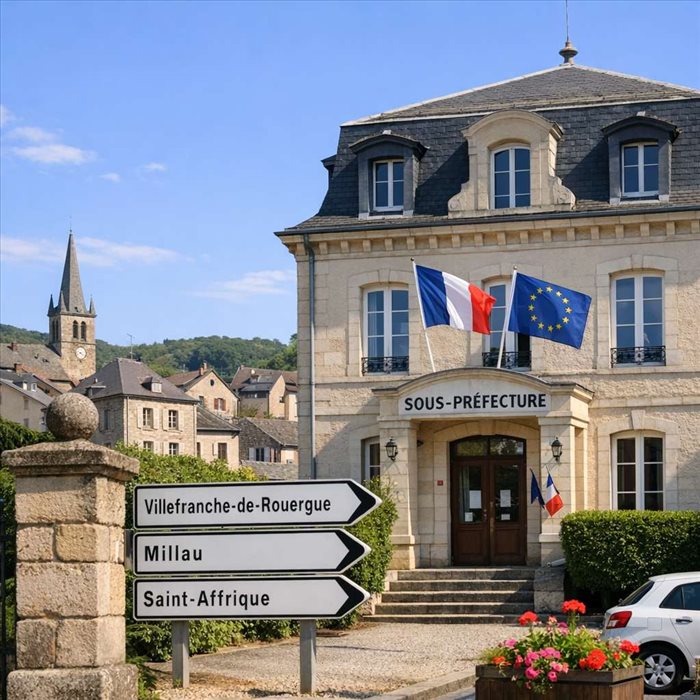 Sous-préfectures de l’Aveyron : Millau et Villefranche