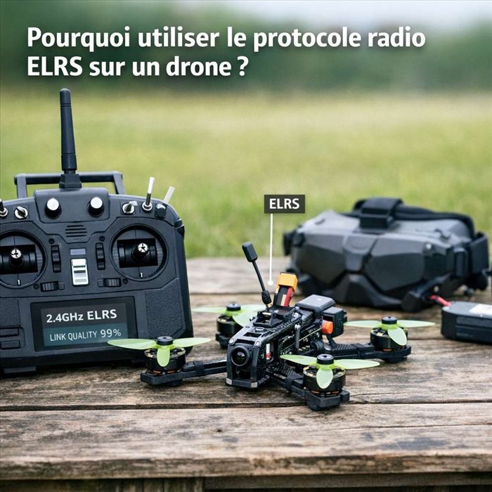 Pourquoi choisir ELRS pour un drone : portée, latence, robustesse