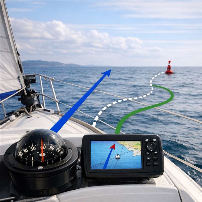 Différence entre cap, route et trajectoire : comprendre enfin