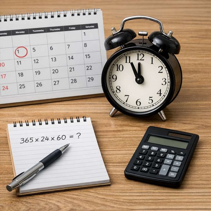 Combien de minutes dans une année ? Calcul simple et rapide