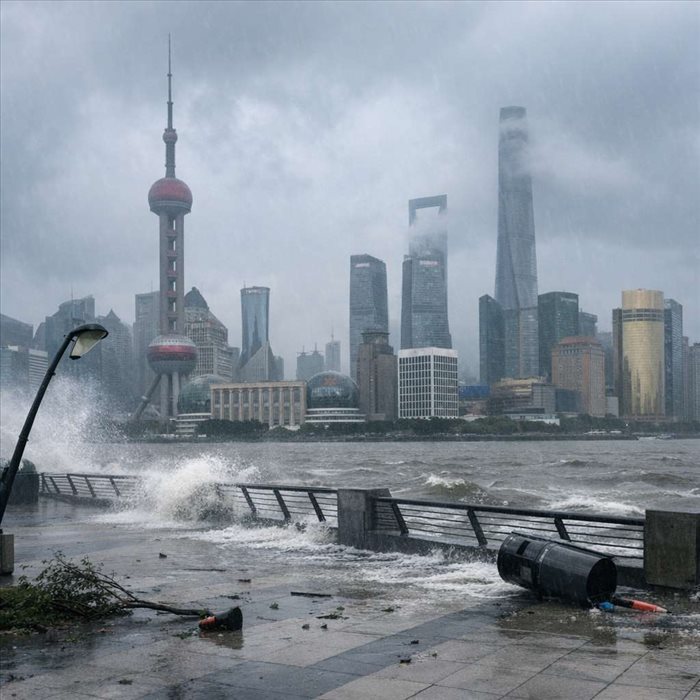 Typhon Bebinca à Shanghai : évolution, zones touchées et impacts